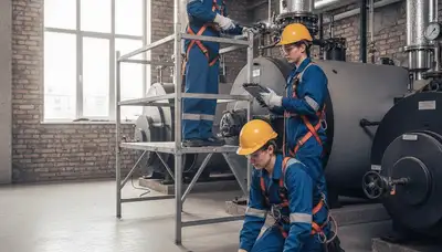 Boiler repair technician servicing a Cape Coral, FL home for reliable plumbing maintenance