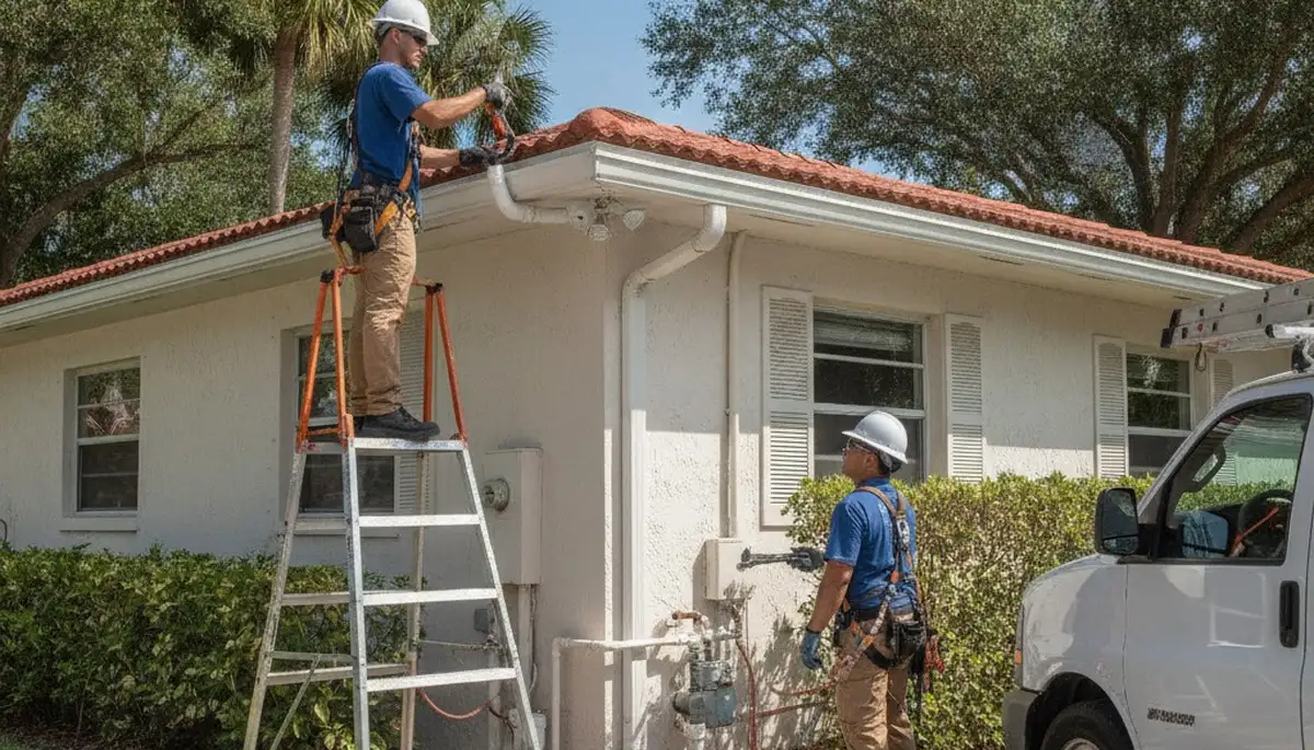Cape Coral, FL plumber repairing a residential leak for a plumbing service call