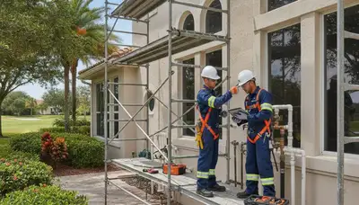 Plumber repairing a sink in Cape Coral, FL for plumbing repair service