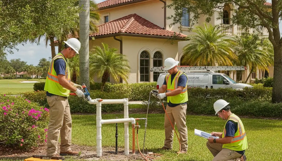 Cape Coral, FL plumber repairing a sink for plumbing service on plumbercapecoralfl-new.com