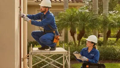 Cape Coral, FL plumber repairing a leak for a residential plumbing service