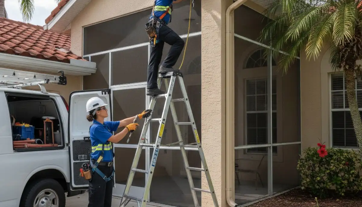 Plumber repairing a pipe in Cape Coral, FL for fast residential plumbing service