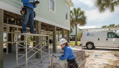 Cape Coral, FL plumber repairing a residential plumbing leak for local home service customers
