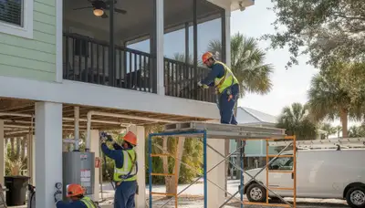 Plumber repairing pipe leak in Cape Coral, FL for local plumbing service