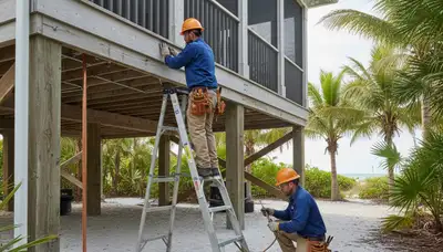 Cape Coral, FL plumber repairing plumbing on a service call