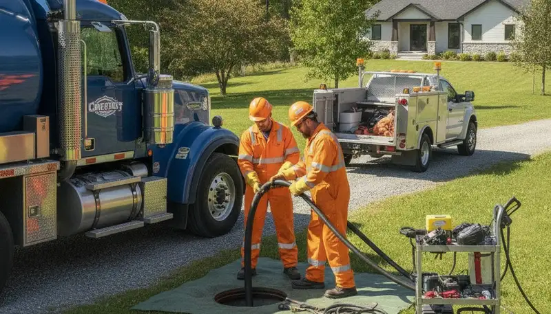 Cape Coral, FL septic pumping service by On Call Plumbers for residential plumbing maintenance