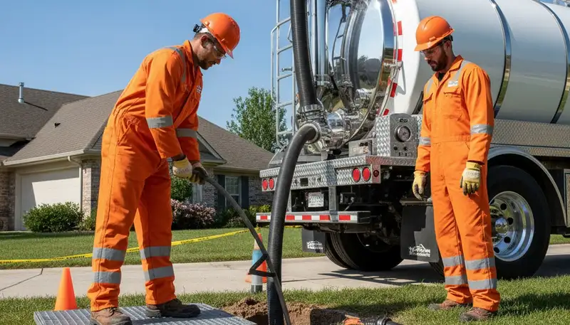 Cape Coral, FL plumber providing septic pumping service for residential plumbing maintenance