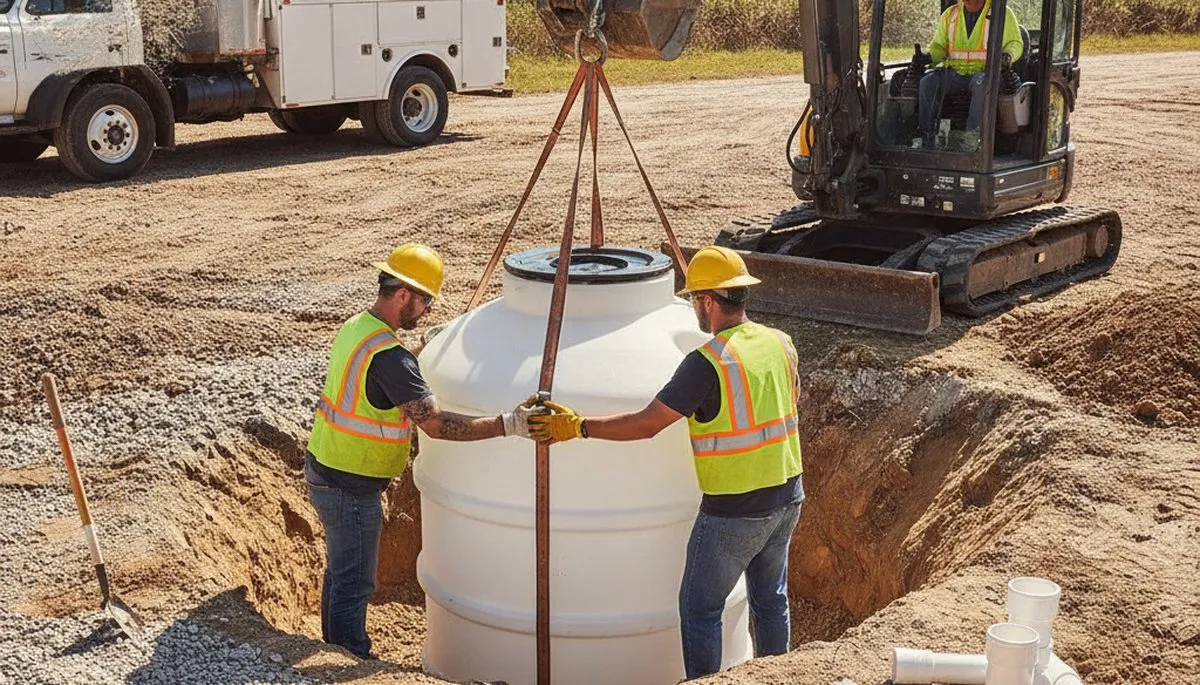 Cape Coral, FL septic tank installation by On Call Plumbers for residential plumbing service