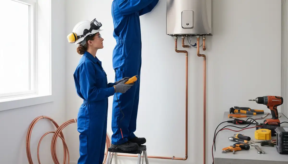 Tankless water heater installation for Cape Coral, FL plumbing repair service