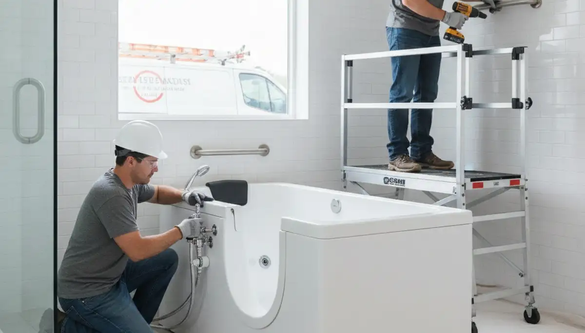 Walk-in tub installation for Cape Coral, FL homeowners by On Call Plumbers